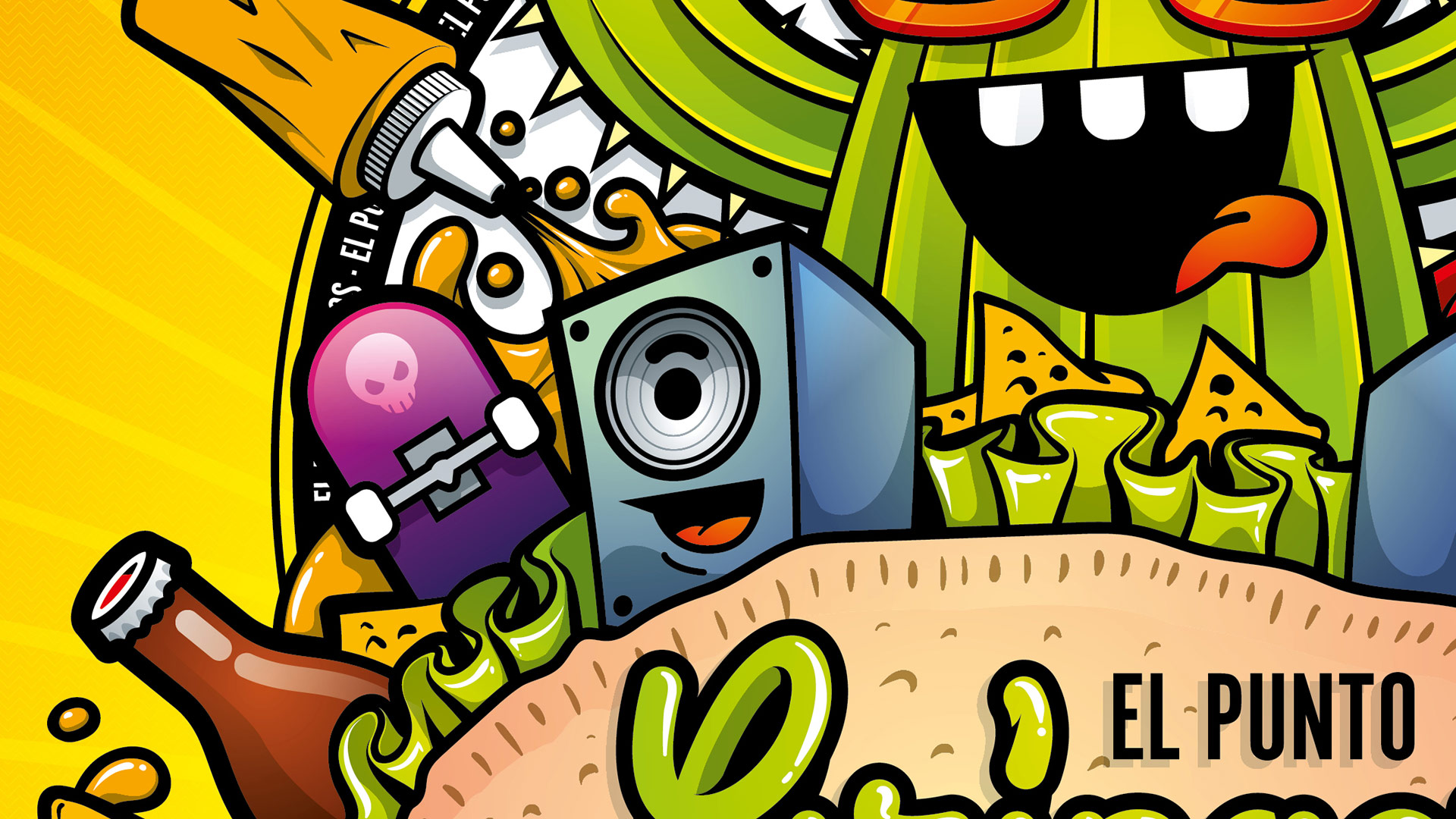 Gringos Fiesta 2014 | Poster Detail | Illustration by Artjom Meister | art-mas.com
