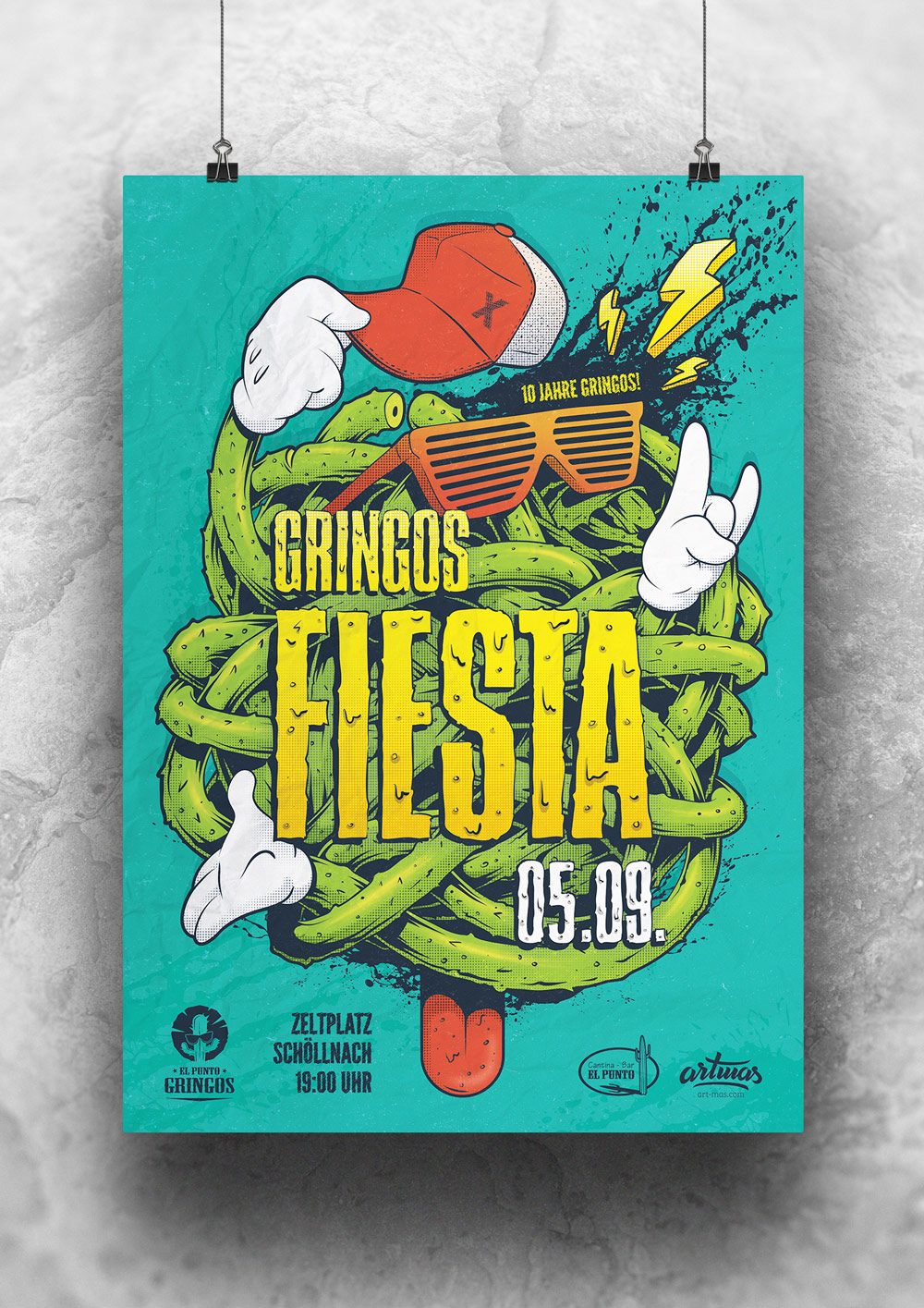 Gringos Fiesta 2015 | Poster | Illustration by Artjom Meister | art-mas.com