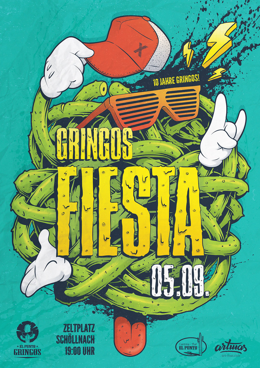 Gringos Fiesta 2015 | Poster | Illustration by Artjom Meister | art-mas.com