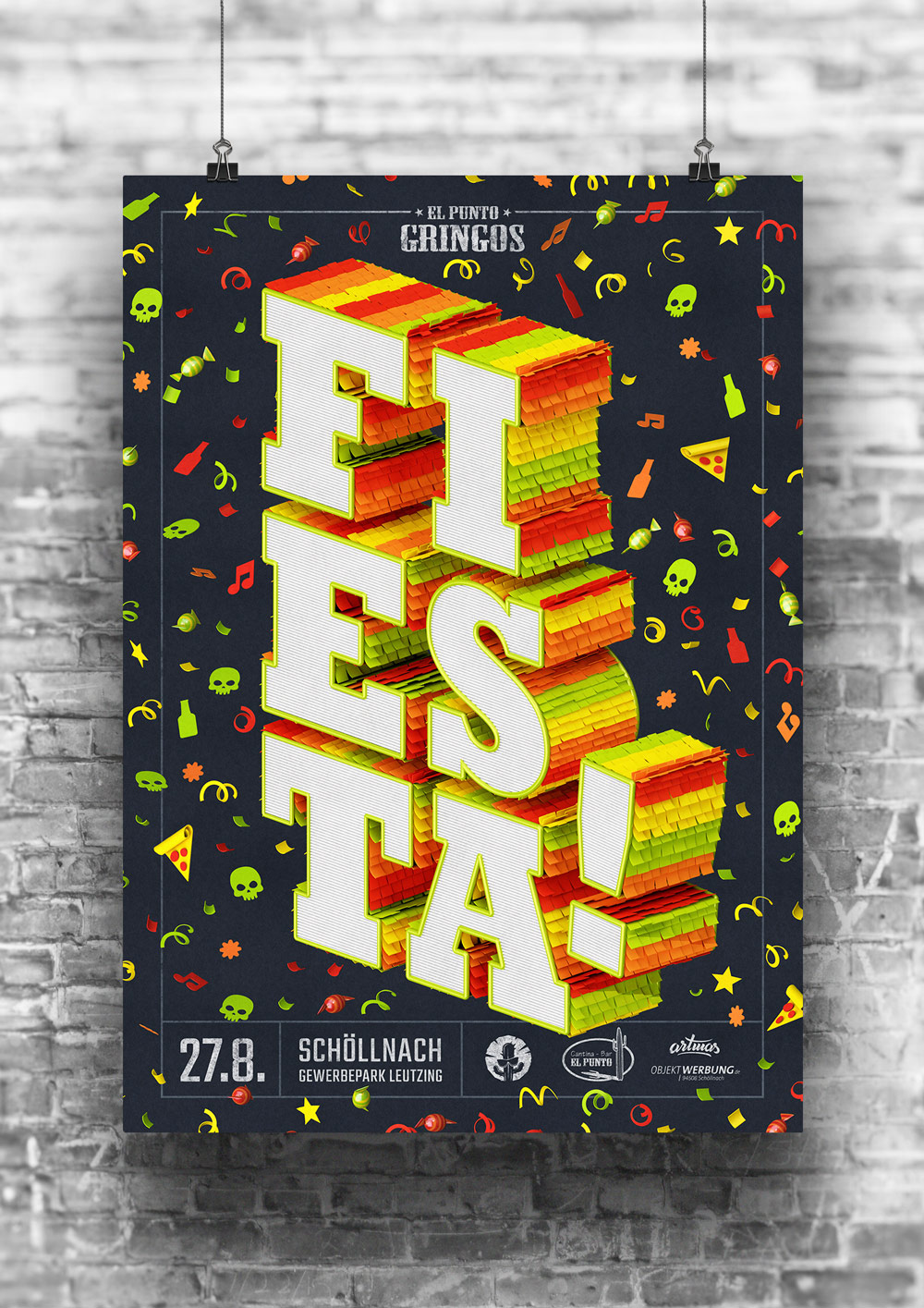 Gringos Fiesta 2016 | Poster | Illustration by Artjom Meister | art-mas.com