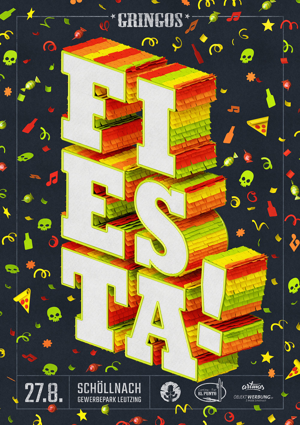 Gringos Fiesta 2016 | Poster | Illustration by Artjom Meister | art-mas.com