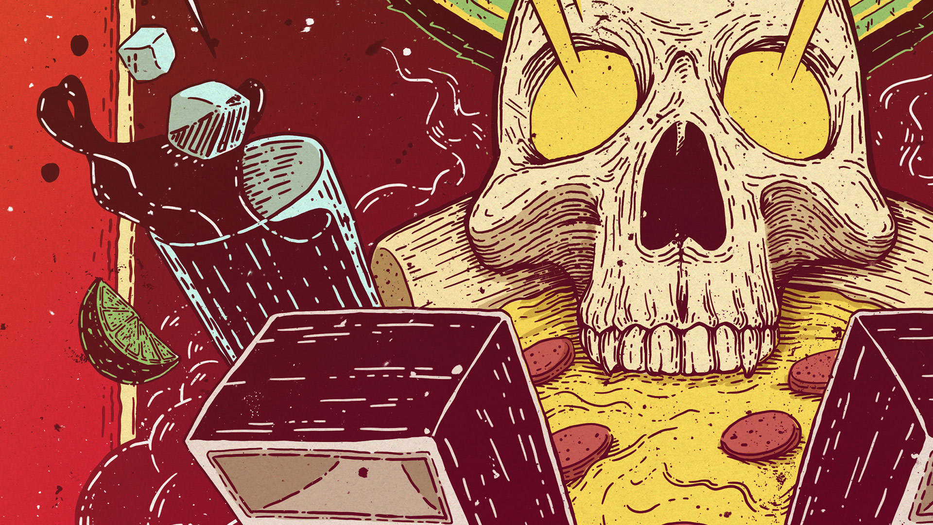 Gringos Fiesta 2017 | Poster Detail | Illustration by Artjom Meister | art-mas.com