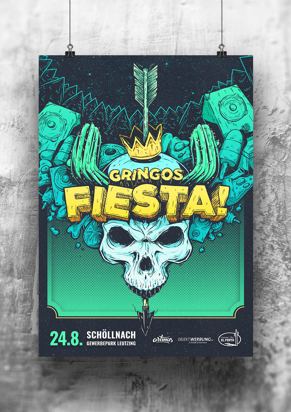 Gringos Fiesta 2019 | Poster | Illustration by Artjom Meister | art-mas.com
