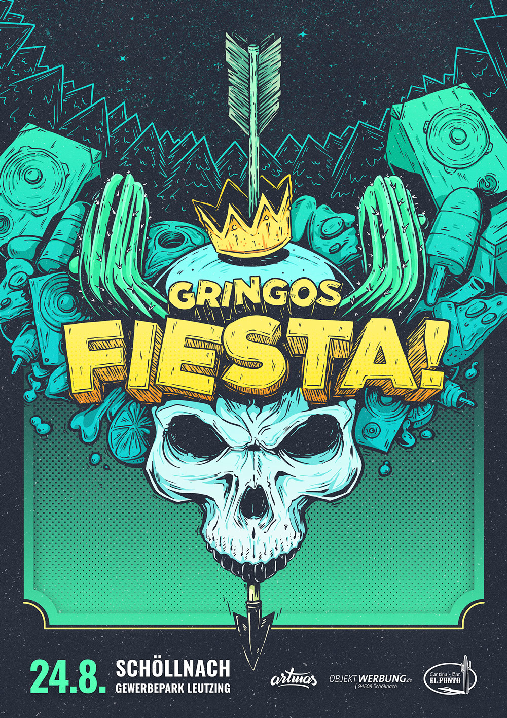 Gringos Fiesta 2019 | Poster | Illustration by Artjom Meister | art-mas.com