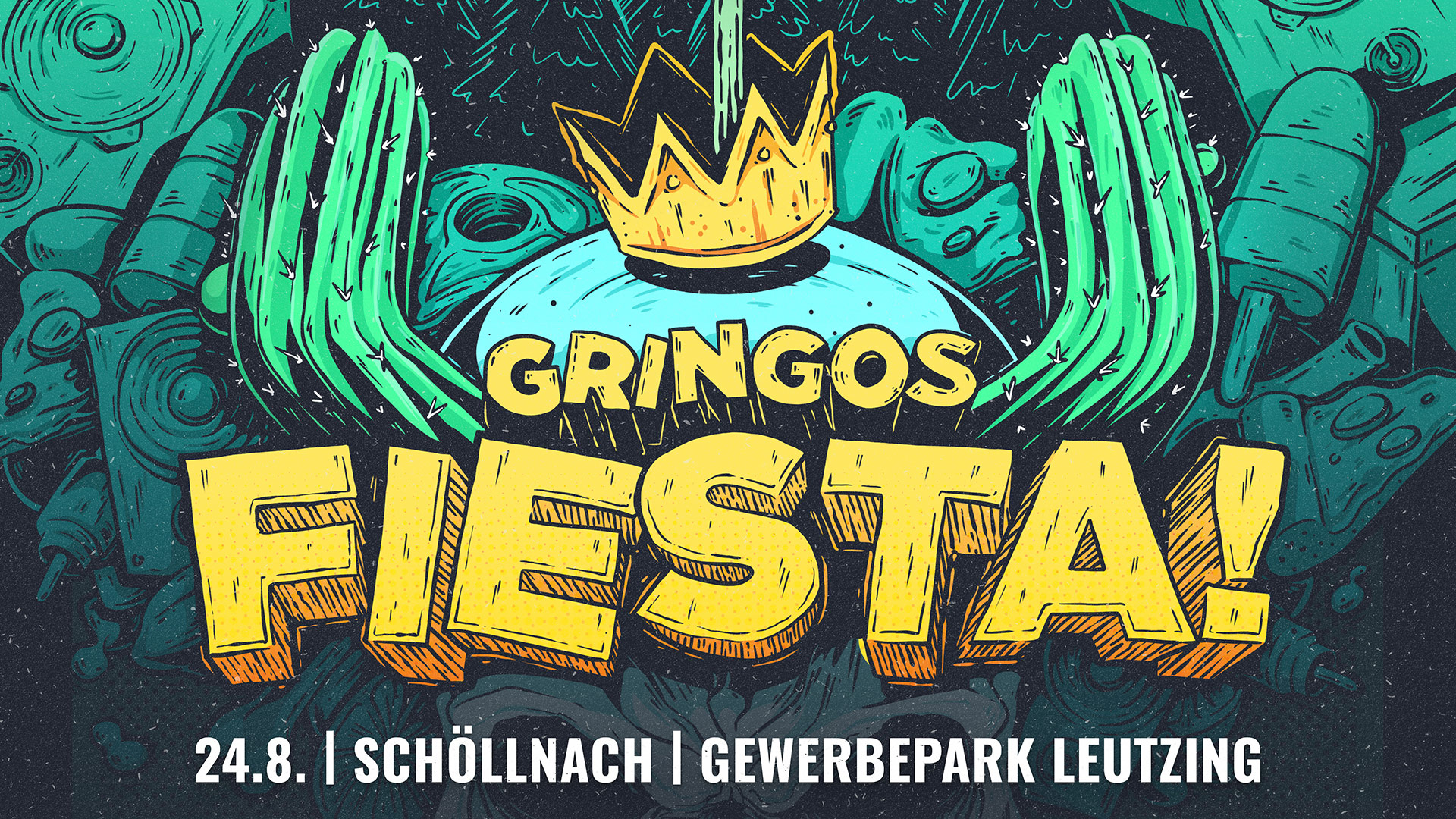 Gringos Fiesta 2019 | Poster Detail | Illustration by Artjom Meister | art-mas.com