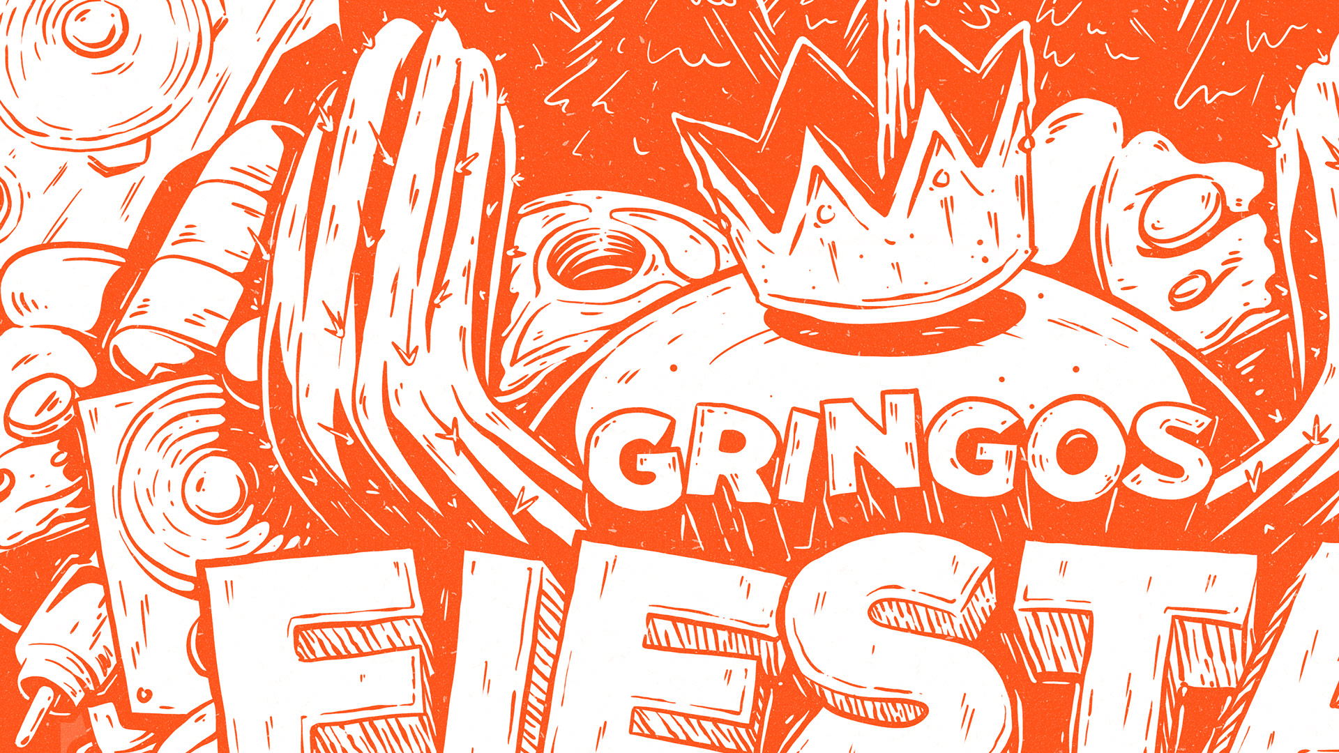 Gringos Fiesta 2019 | Poster Detail | Illustration by Artjom Meister | art-mas.com